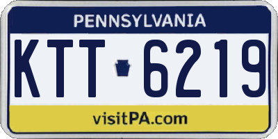 PA license plate KTT6219