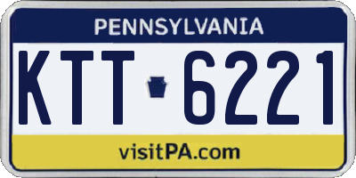 PA license plate KTT6221