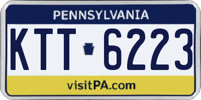 PA license plate KTT6223