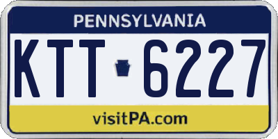 PA license plate KTT6227