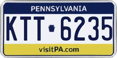 PA license plate KTT6235