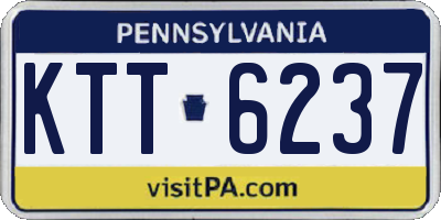 PA license plate KTT6237