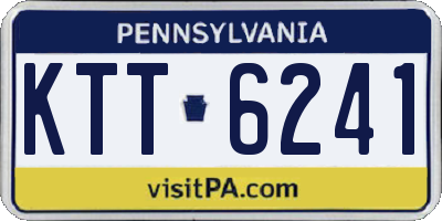PA license plate KTT6241