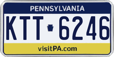 PA license plate KTT6246