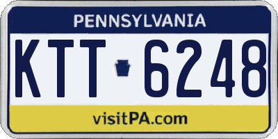 PA license plate KTT6248