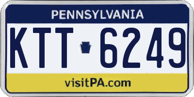 PA license plate KTT6249