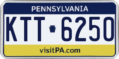 PA license plate KTT6250