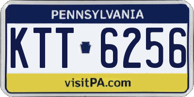 PA license plate KTT6256