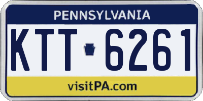 PA license plate KTT6261