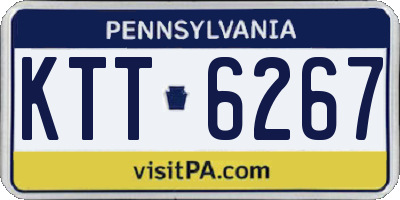 PA license plate KTT6267