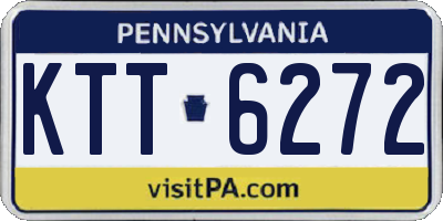 PA license plate KTT6272