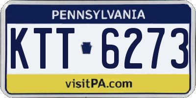 PA license plate KTT6273