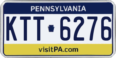 PA license plate KTT6276