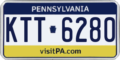 PA license plate KTT6280