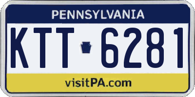 PA license plate KTT6281