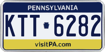 PA license plate KTT6282