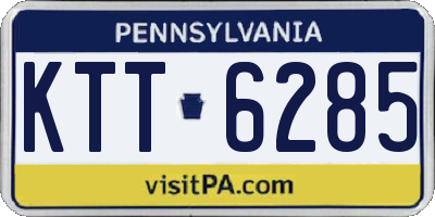 PA license plate KTT6285