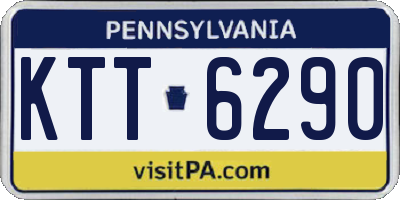 PA license plate KTT6290