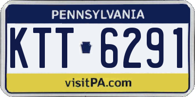 PA license plate KTT6291