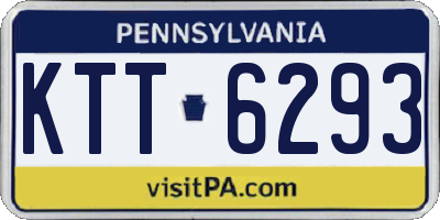 PA license plate KTT6293