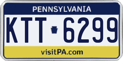 PA license plate KTT6299