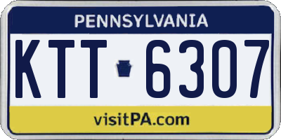 PA license plate KTT6307