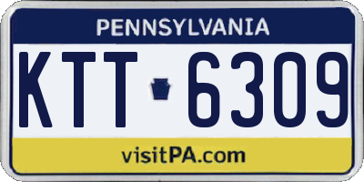 PA license plate KTT6309