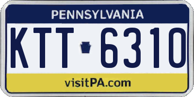 PA license plate KTT6310