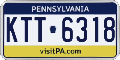 PA license plate KTT6318