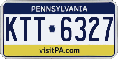 PA license plate KTT6327