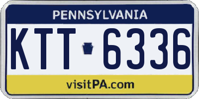 PA license plate KTT6336
