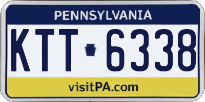 PA license plate KTT6338