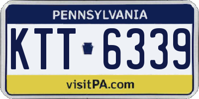 PA license plate KTT6339