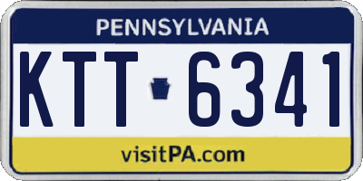 PA license plate KTT6341