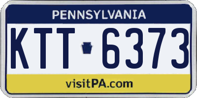 PA license plate KTT6373