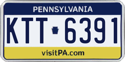 PA license plate KTT6391