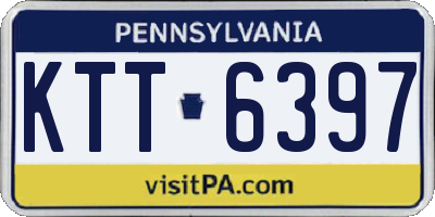 PA license plate KTT6397