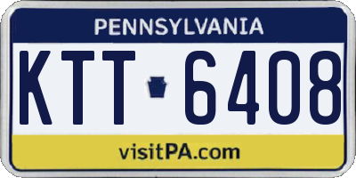 PA license plate KTT6408