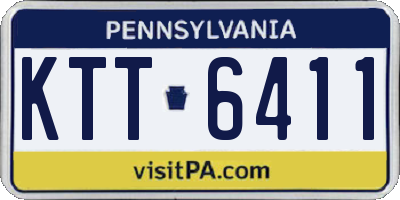 PA license plate KTT6411