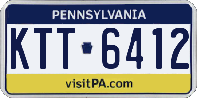PA license plate KTT6412