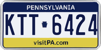PA license plate KTT6424
