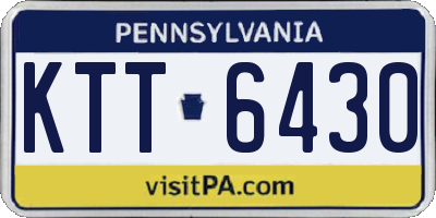 PA license plate KTT6430