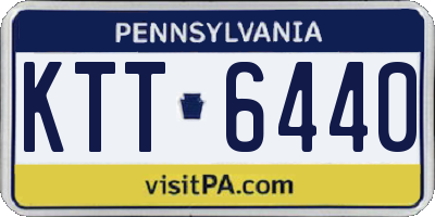 PA license plate KTT6440