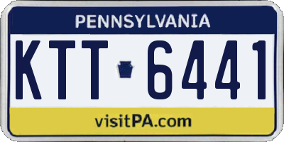 PA license plate KTT6441