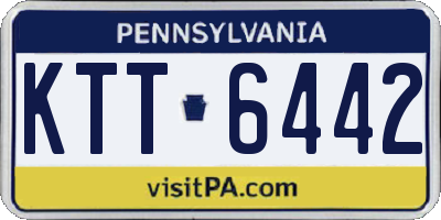 PA license plate KTT6442