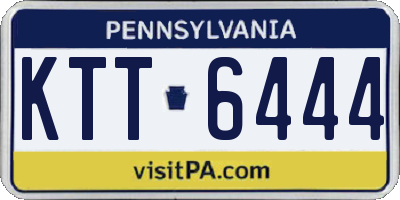 PA license plate KTT6444