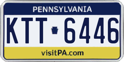 PA license plate KTT6446