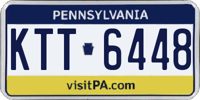 PA license plate KTT6448