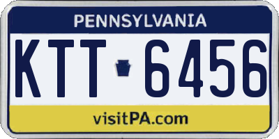 PA license plate KTT6456