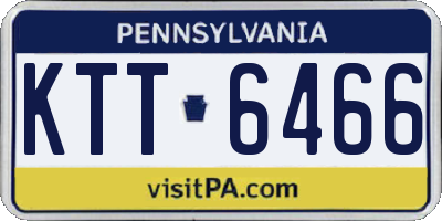 PA license plate KTT6466